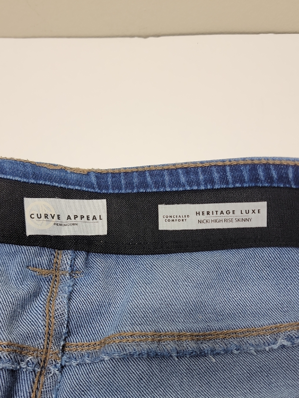 CURVE APPEAL NWT High-Rise Skinny Jeans - Union Blue - Picture 3 of 14